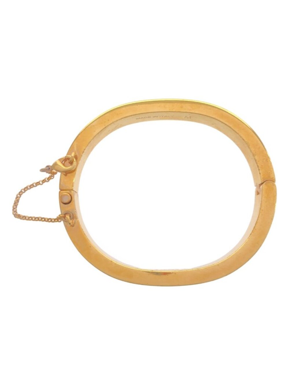 Celine By Phoebe Philo Minimal Thin Manchette Bangle Bracelet Gold